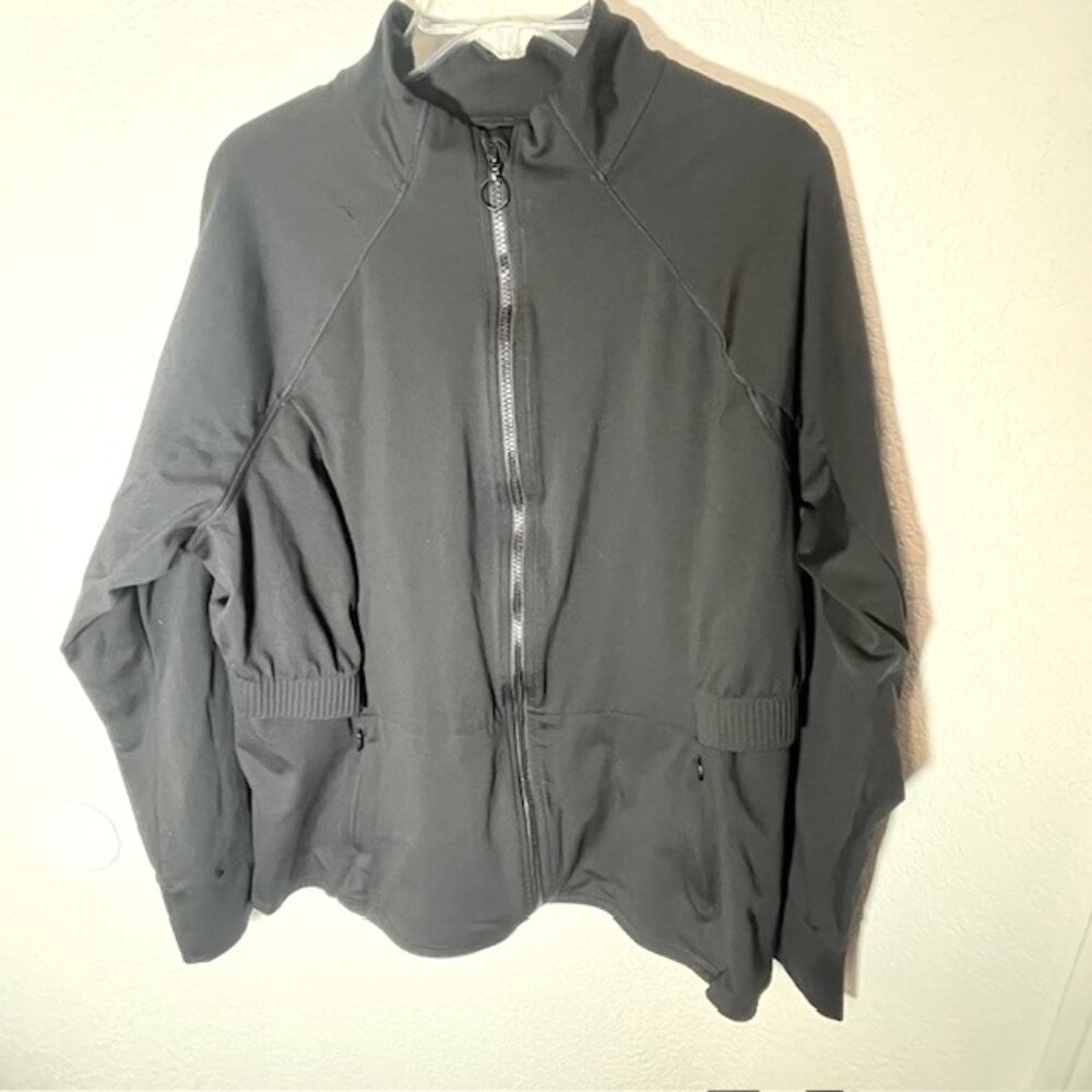 Fabletics Black Trinity Fitted Performance Jacket… - image 1